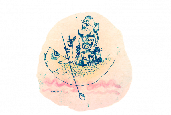 Arca, de Tilsa Tsuchiya para el poemario de Arturo Corcuera, Noé delirante