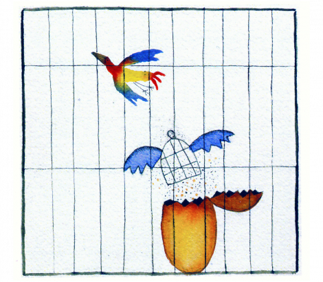 Ilustración de Felix Nakamura para el poemario de Arturo corcuera, Noé delirante